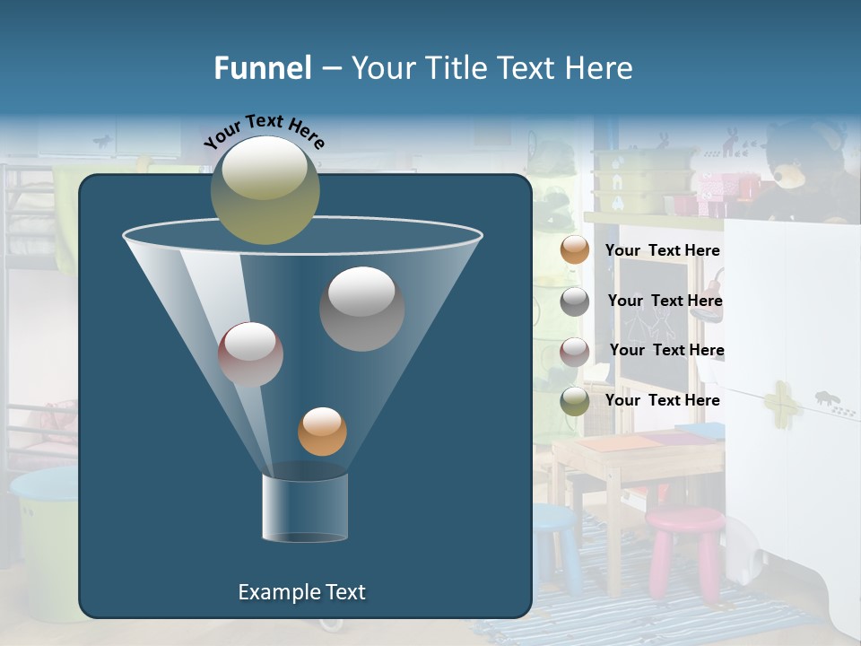 Interior Home Girl PowerPoint Template