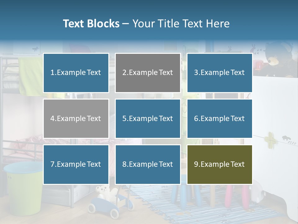 Interior Home Girl PowerPoint Template