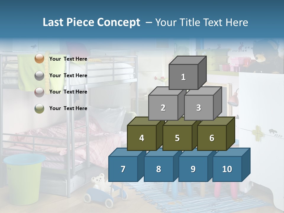 Interior Home Girl PowerPoint Template