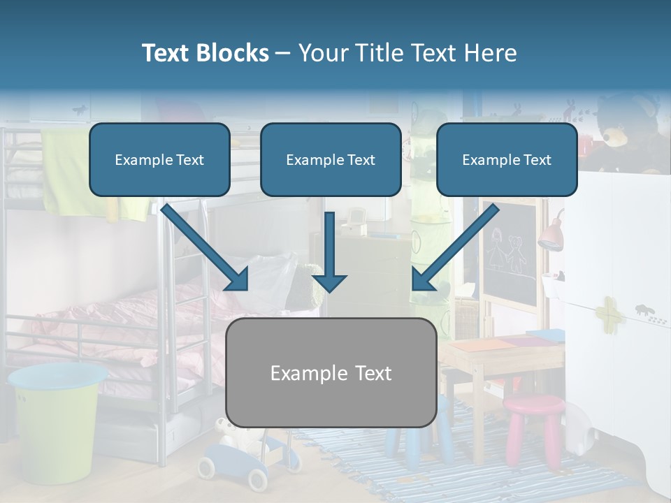 Interior Home Girl PowerPoint Template