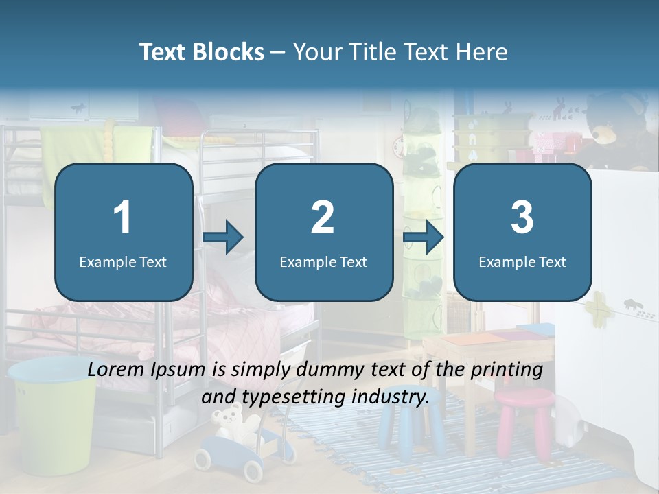 Interior Home Girl PowerPoint Template