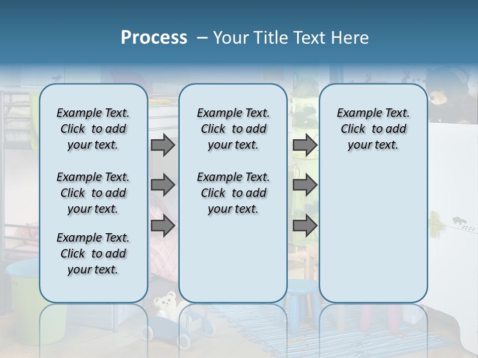 Interior Home Girl PowerPoint Template