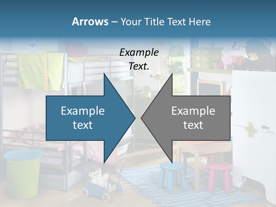 Interior Home Girl PowerPoint Template