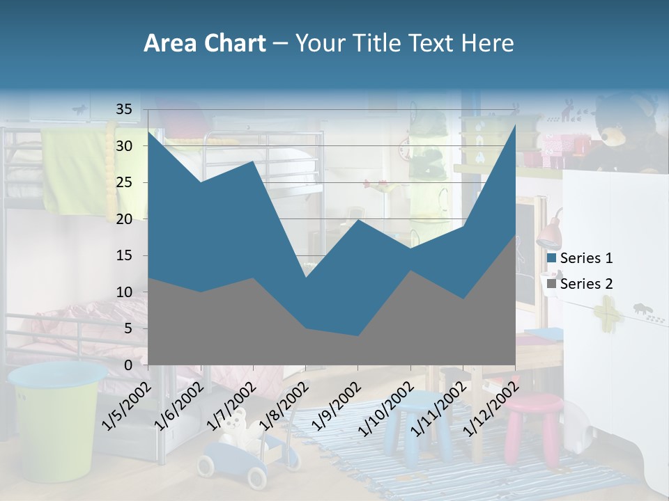 Interior Home Girl PowerPoint Template