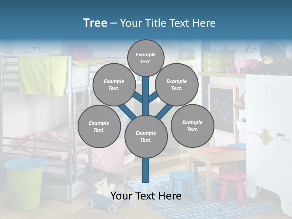 Interior Home Girl PowerPoint Template