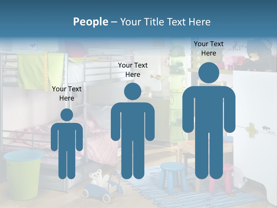 Interior Home Girl PowerPoint Template