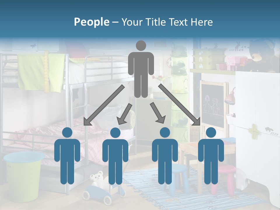 Interior Home Girl PowerPoint Template