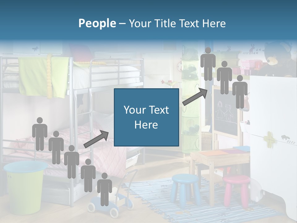 Interior Home Girl PowerPoint Template