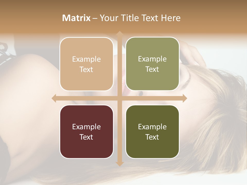 Portrait Woman Beauty PowerPoint Template