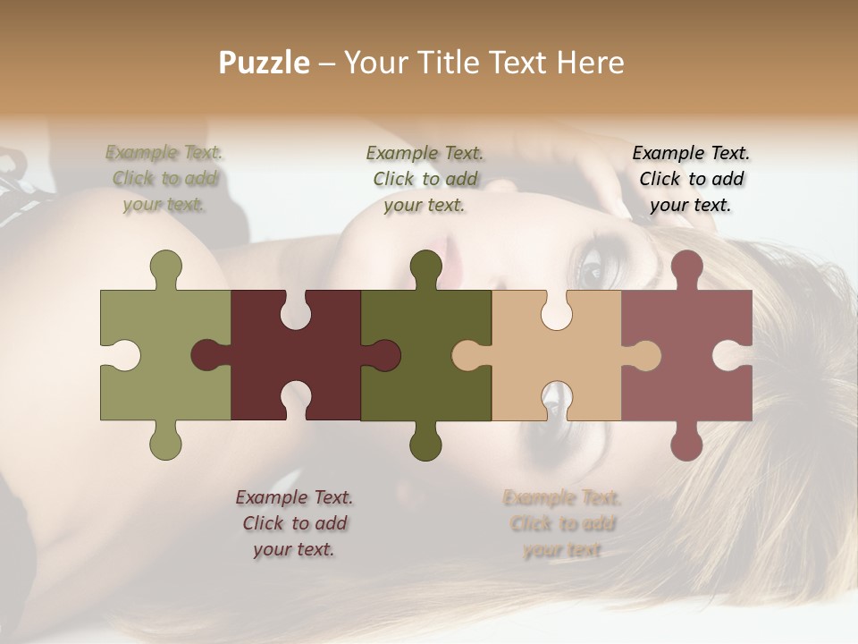 Portrait Woman Beauty PowerPoint Template