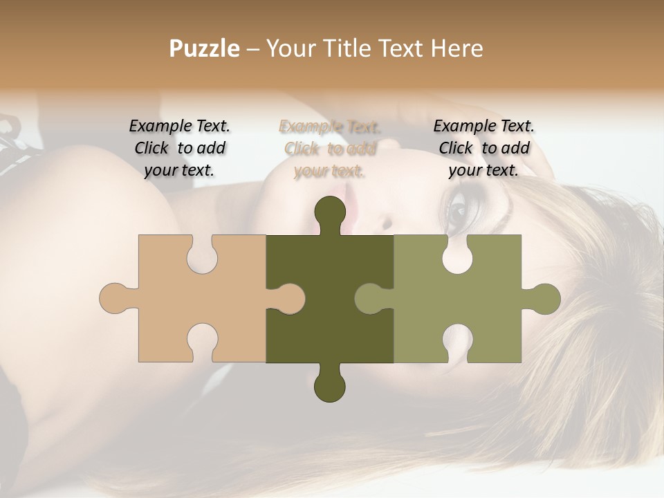 Portrait Woman Beauty PowerPoint Template