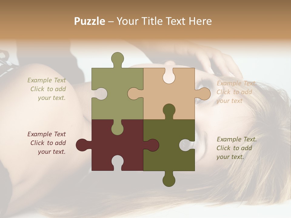 Portrait Woman Beauty PowerPoint Template