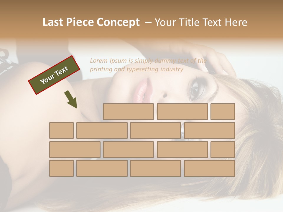 Portrait Woman Beauty PowerPoint Template