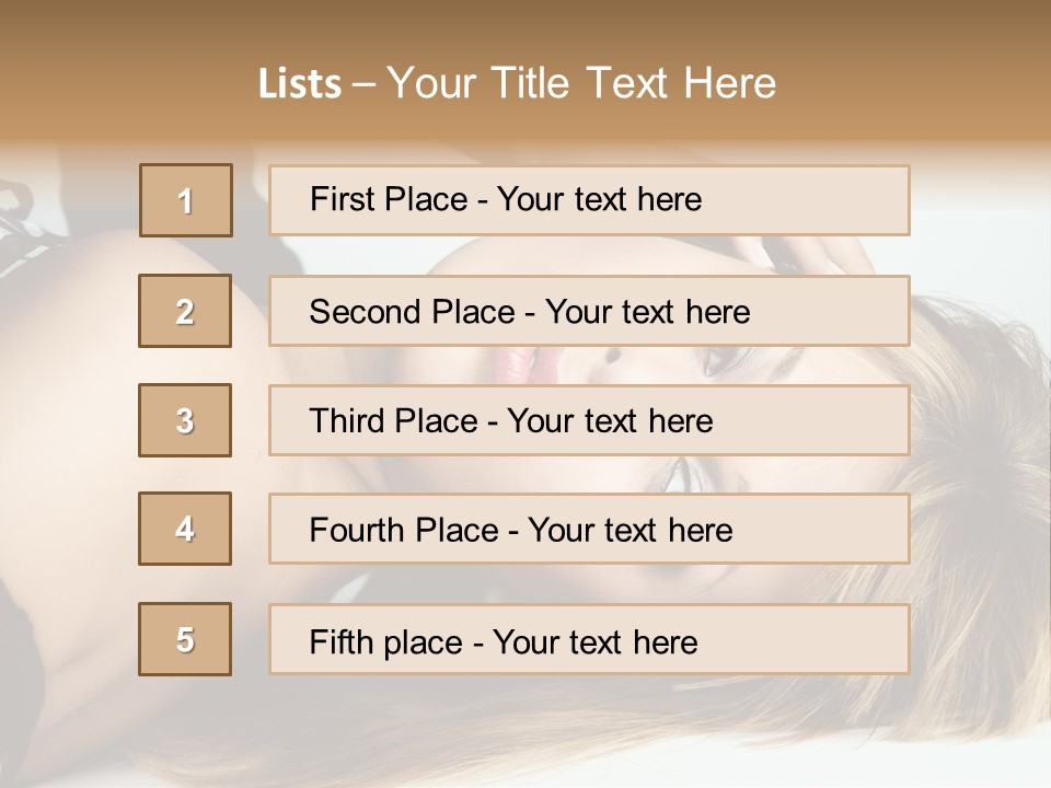 Portrait Woman Beauty PowerPoint Template