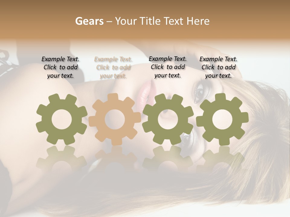 Portrait Woman Beauty PowerPoint Template