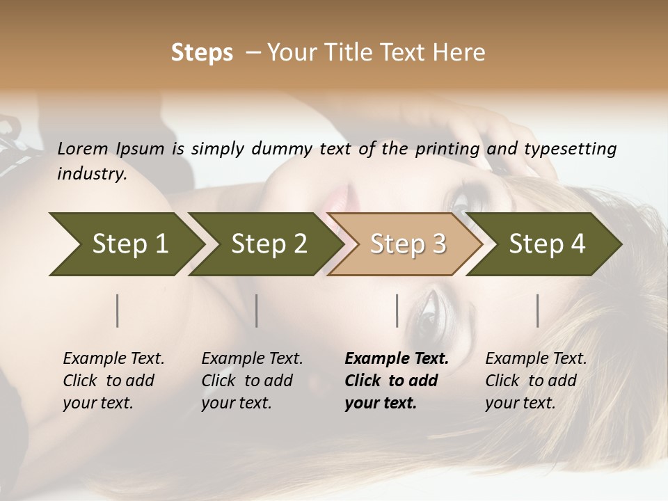 Portrait Woman Beauty PowerPoint Template