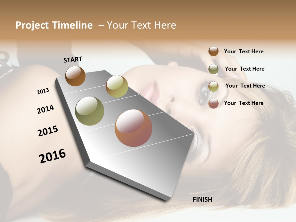 Portrait Woman Beauty PowerPoint Template