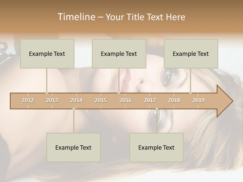 Portrait Woman Beauty PowerPoint Template