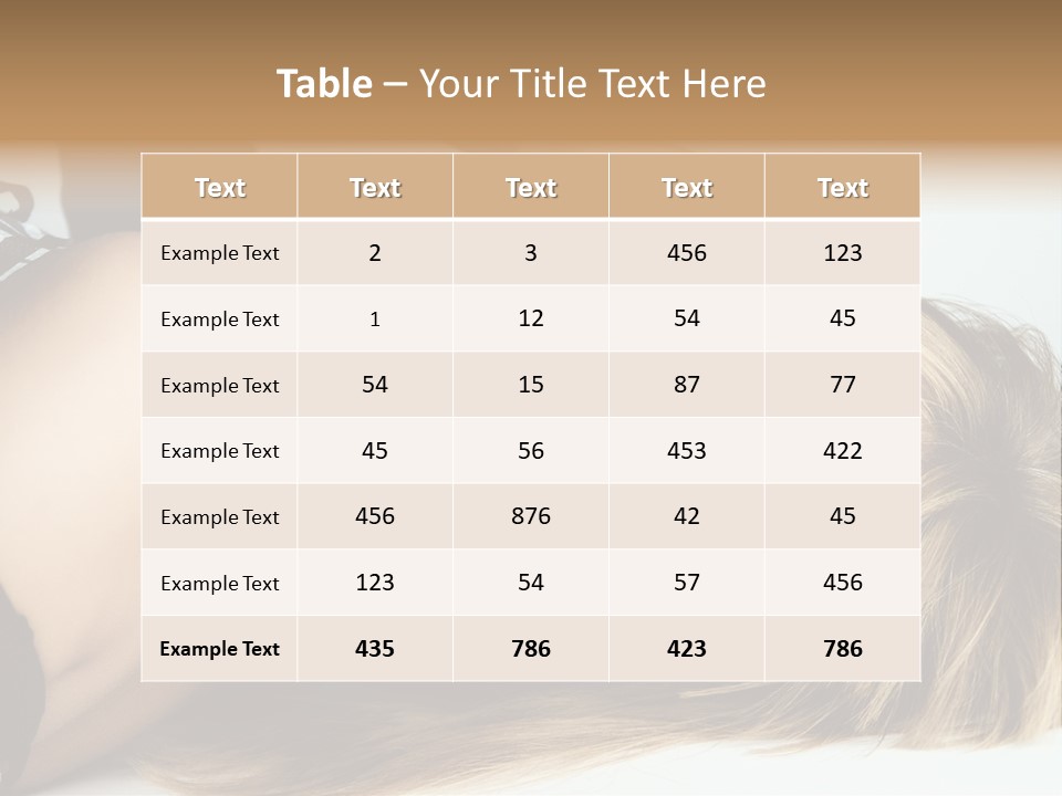 Portrait Woman Beauty PowerPoint Template