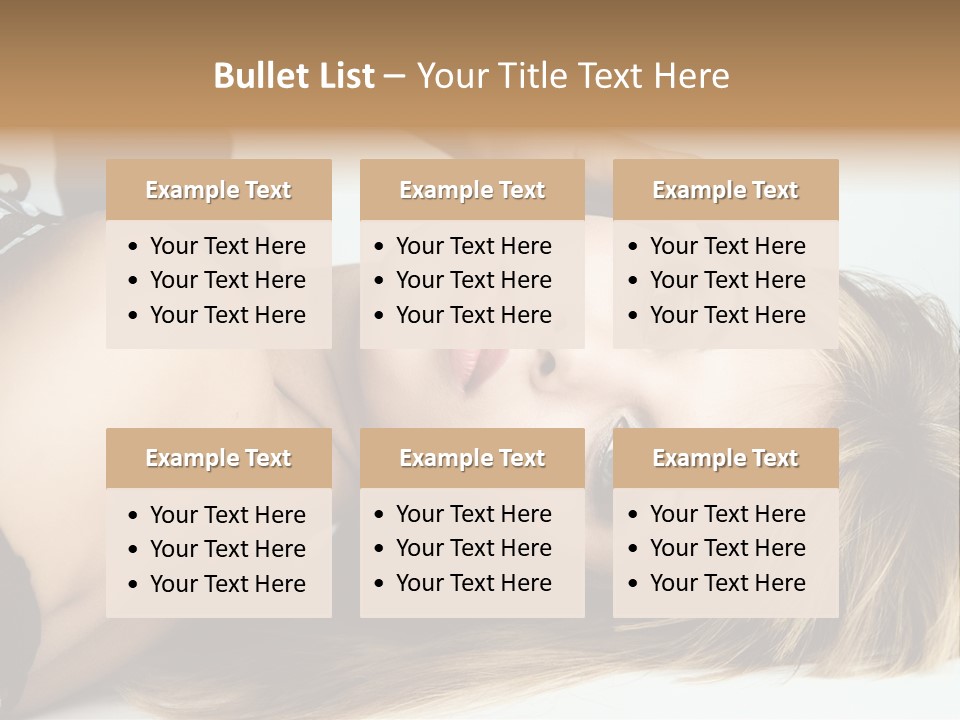 Portrait Woman Beauty PowerPoint Template