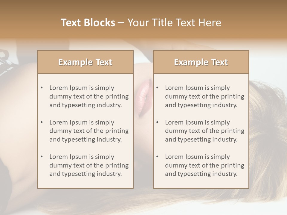 Portrait Woman Beauty PowerPoint Template