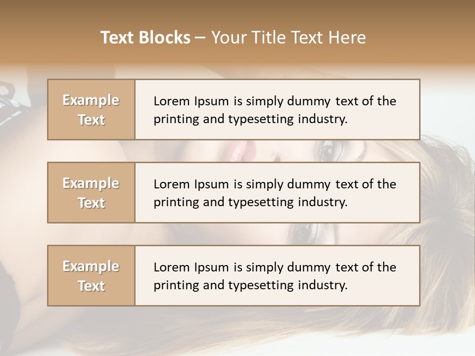 Portrait Woman Beauty PowerPoint Template