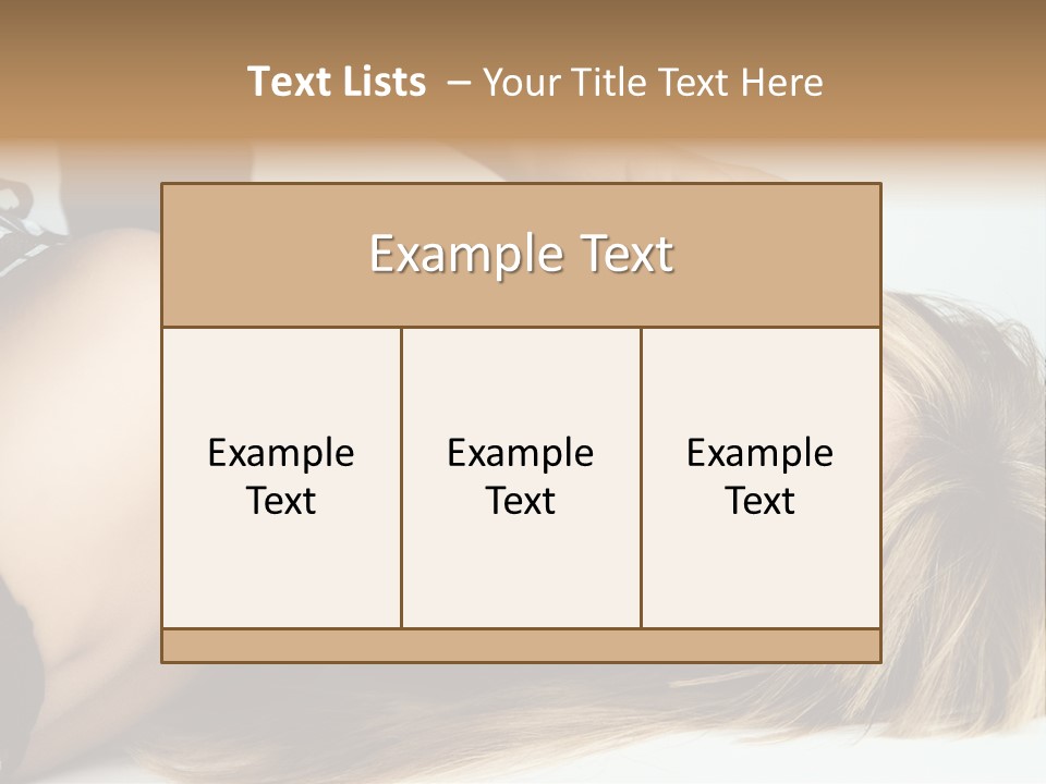 Portrait Woman Beauty PowerPoint Template