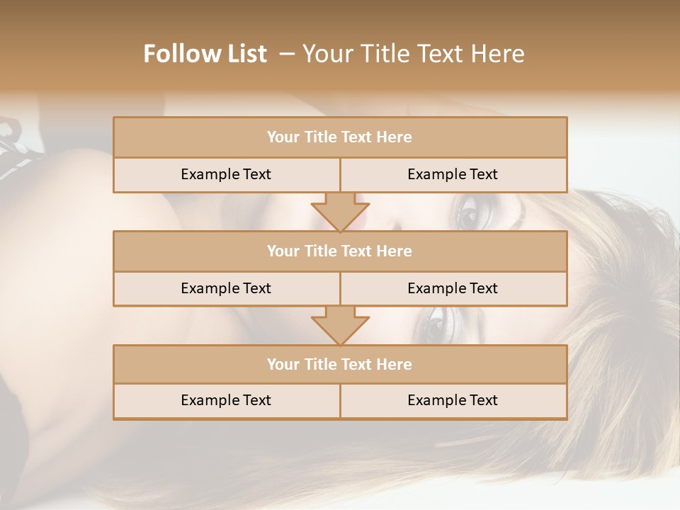 Portrait Woman Beauty PowerPoint Template