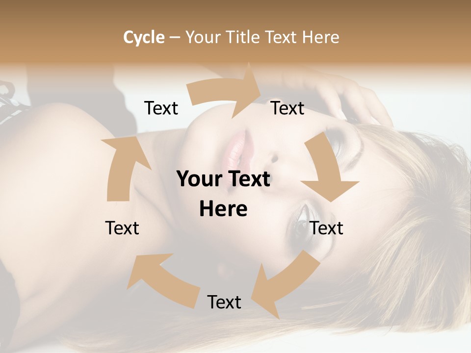 Portrait Woman Beauty PowerPoint Template