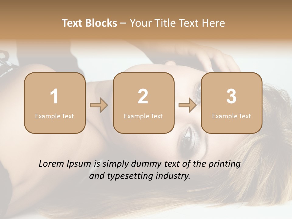 Portrait Woman Beauty PowerPoint Template