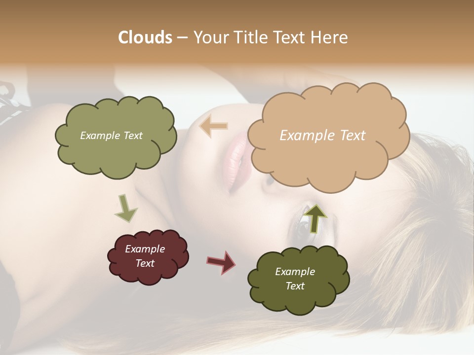 Portrait Woman Beauty PowerPoint Template