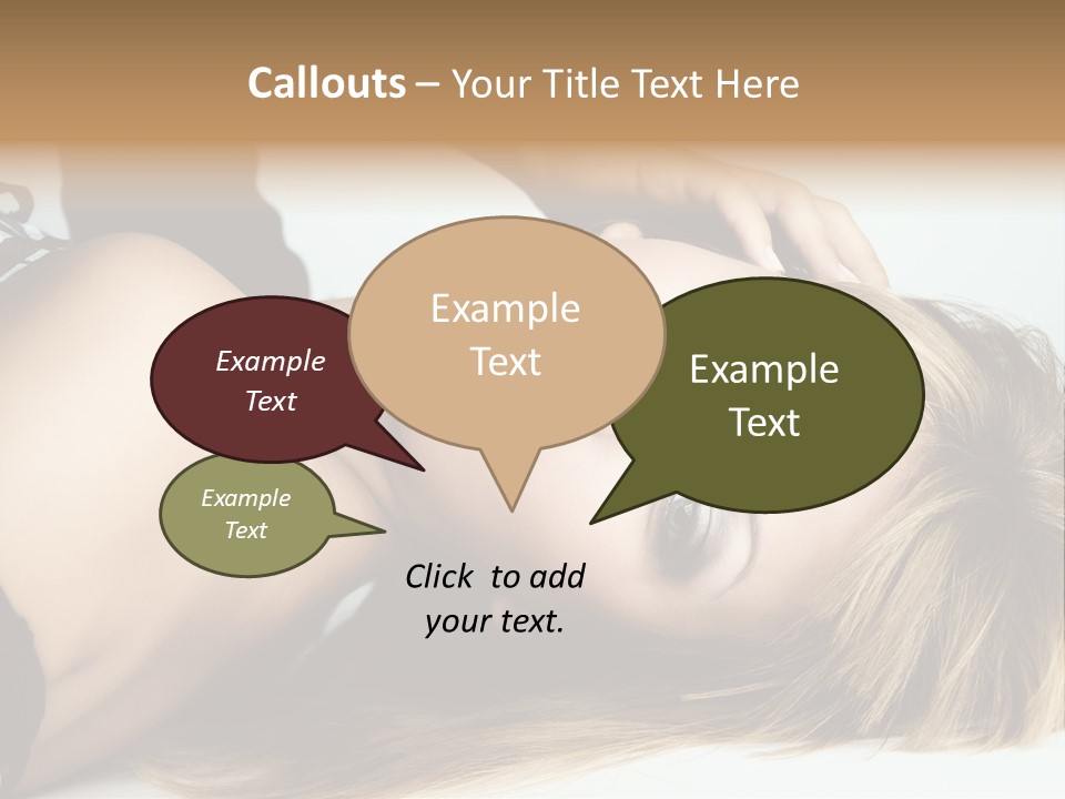 Portrait Woman Beauty PowerPoint Template