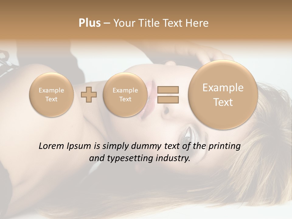 Portrait Woman Beauty PowerPoint Template