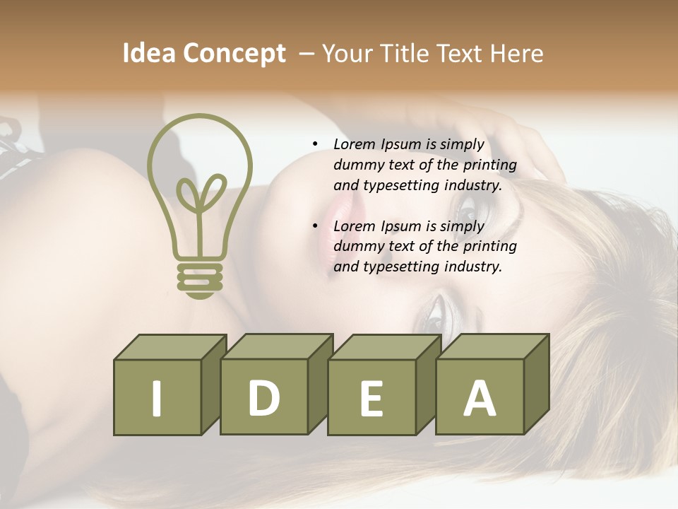 Portrait Woman Beauty PowerPoint Template