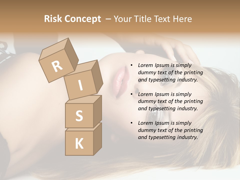 Portrait Woman Beauty PowerPoint Template