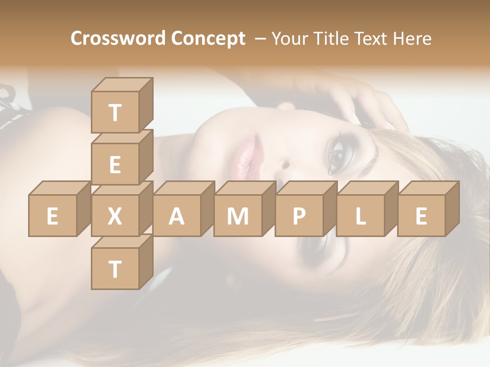 Portrait Woman Beauty PowerPoint Template