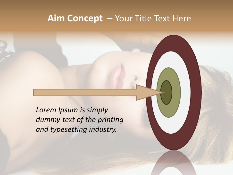 Portrait Woman Beauty PowerPoint Template