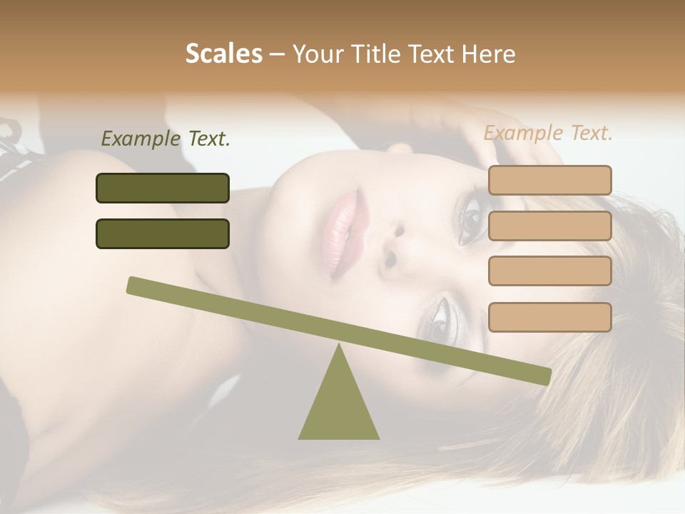 Portrait Woman Beauty PowerPoint Template