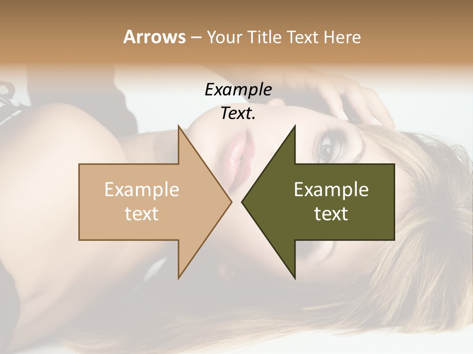 Portrait Woman Beauty PowerPoint Template