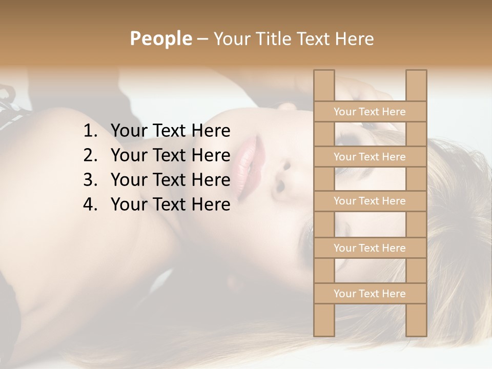 Portrait Woman Beauty PowerPoint Template