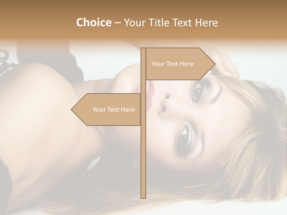 Portrait Woman Beauty PowerPoint Template