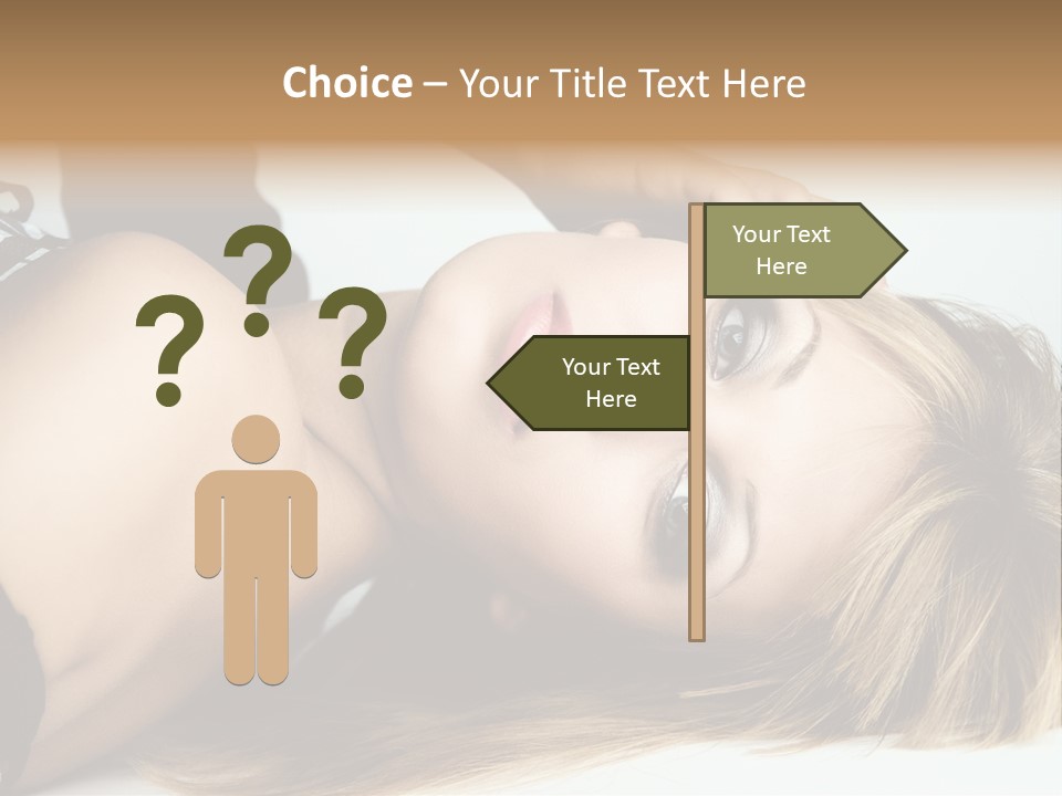 Portrait Woman Beauty PowerPoint Template