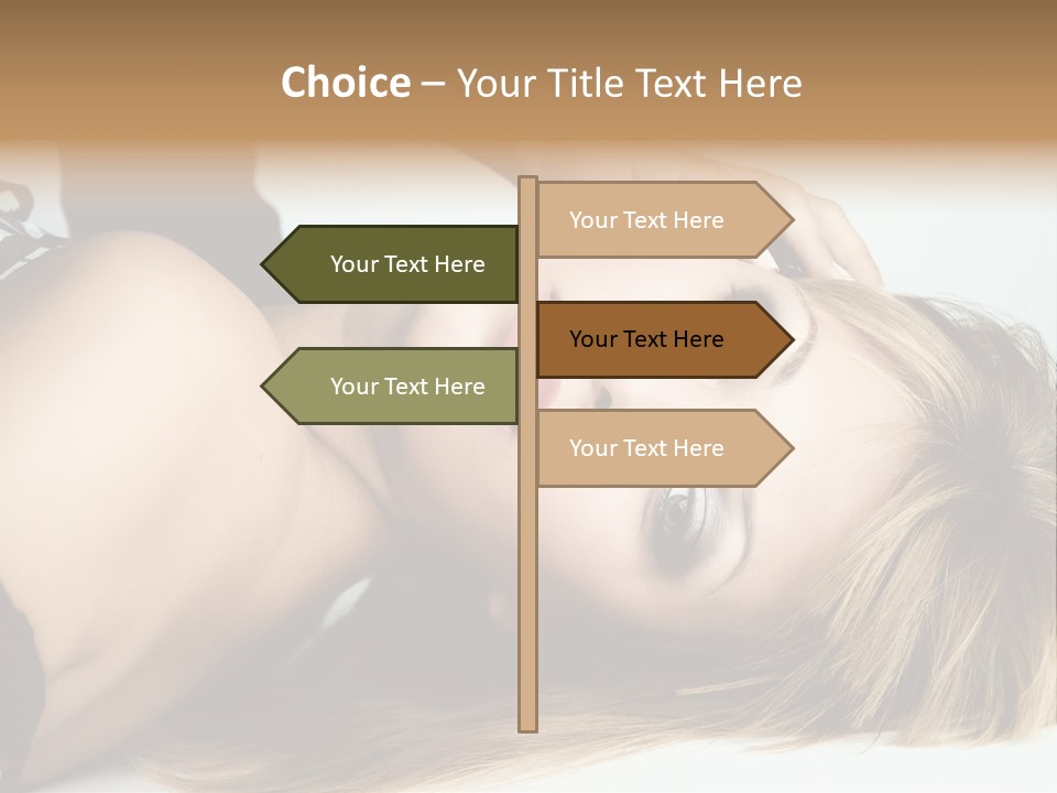 Portrait Woman Beauty PowerPoint Template