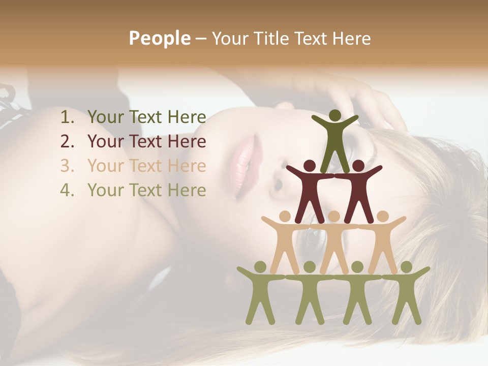 Portrait Woman Beauty PowerPoint Template