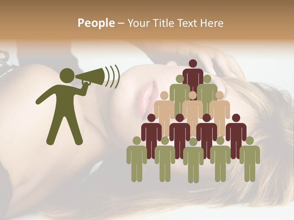 Portrait Woman Beauty PowerPoint Template