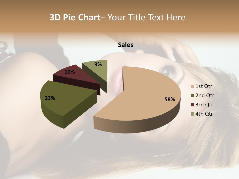 Portrait Woman Beauty PowerPoint Template