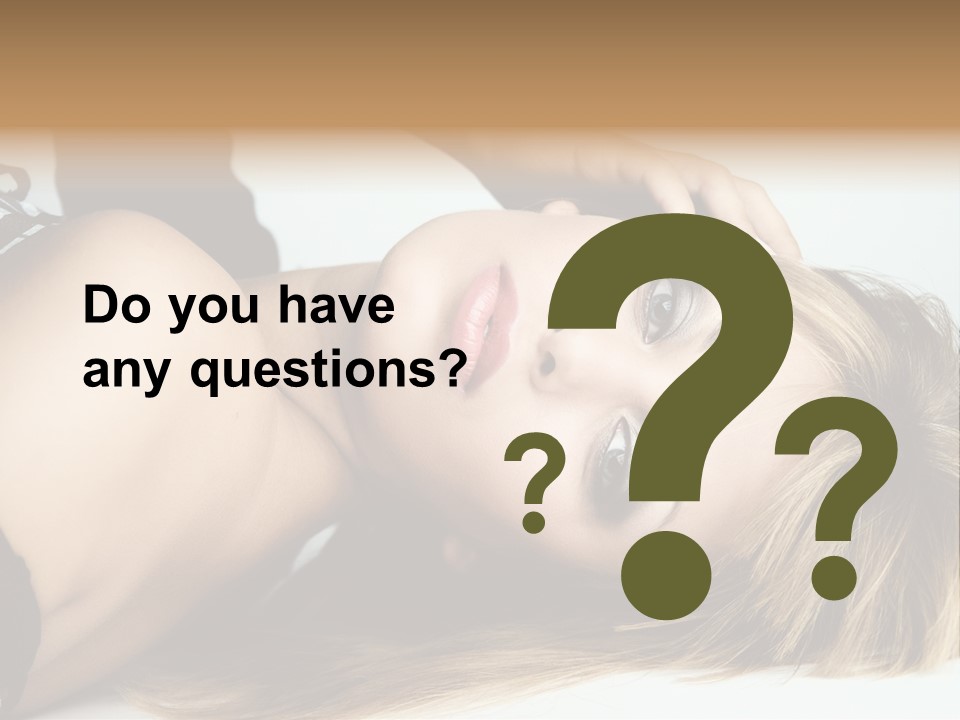 Portrait Woman Beauty PowerPoint Template