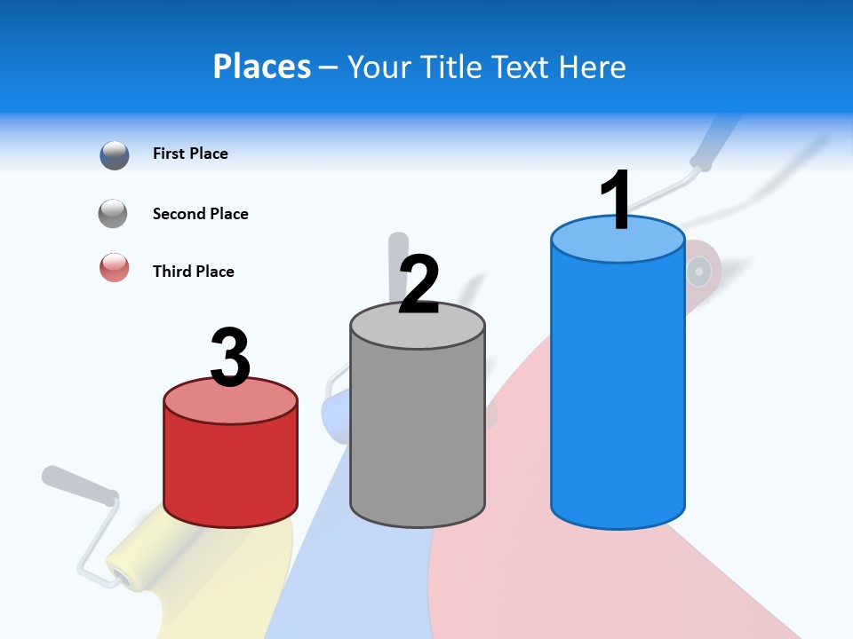 Whitewash Indoor Red PowerPoint Template