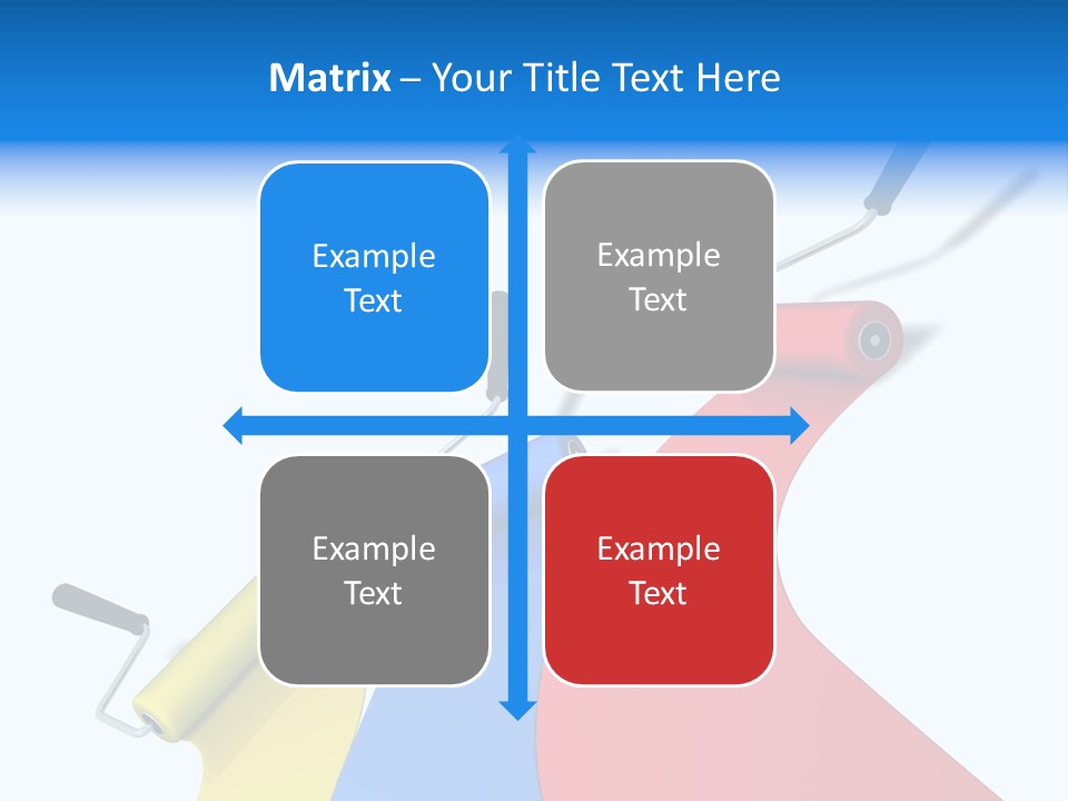 Whitewash Indoor Red PowerPoint Template