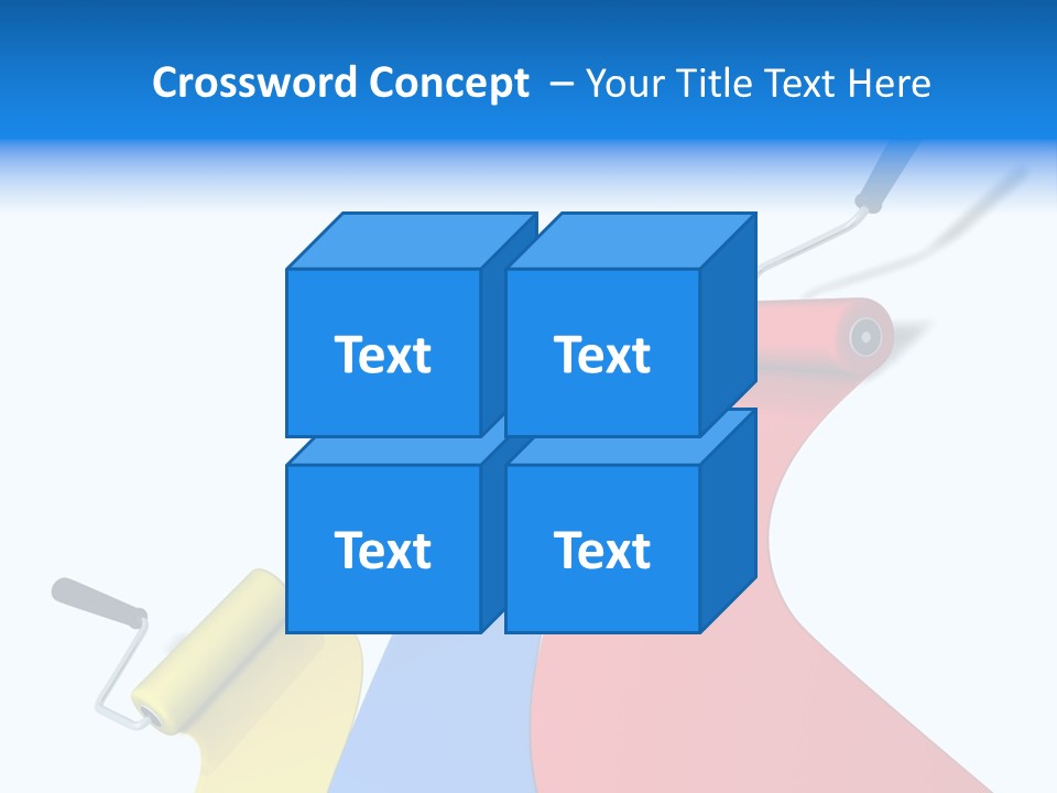 Whitewash Indoor Red PowerPoint Template
